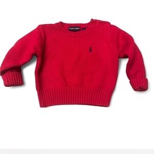 Ralph Lauren Vibrant Red Cotton Sweater